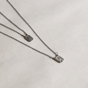 Escapulário de Aço Sagrado Coração de Jesus