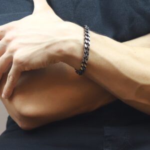 Pulseira de Aço Preta Hector